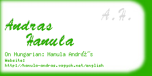 andras hanula business card